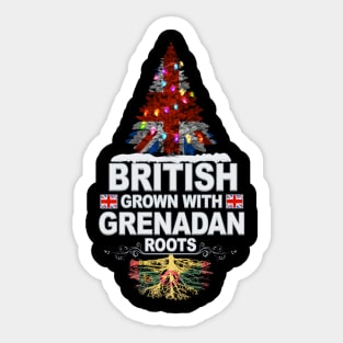 British Grown With Grenadan Roots - Gift for Grenadan With Roots From Grenada Sticker